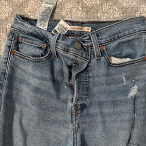 Levi's wedgie High Rise Women Jeans - Light Blue